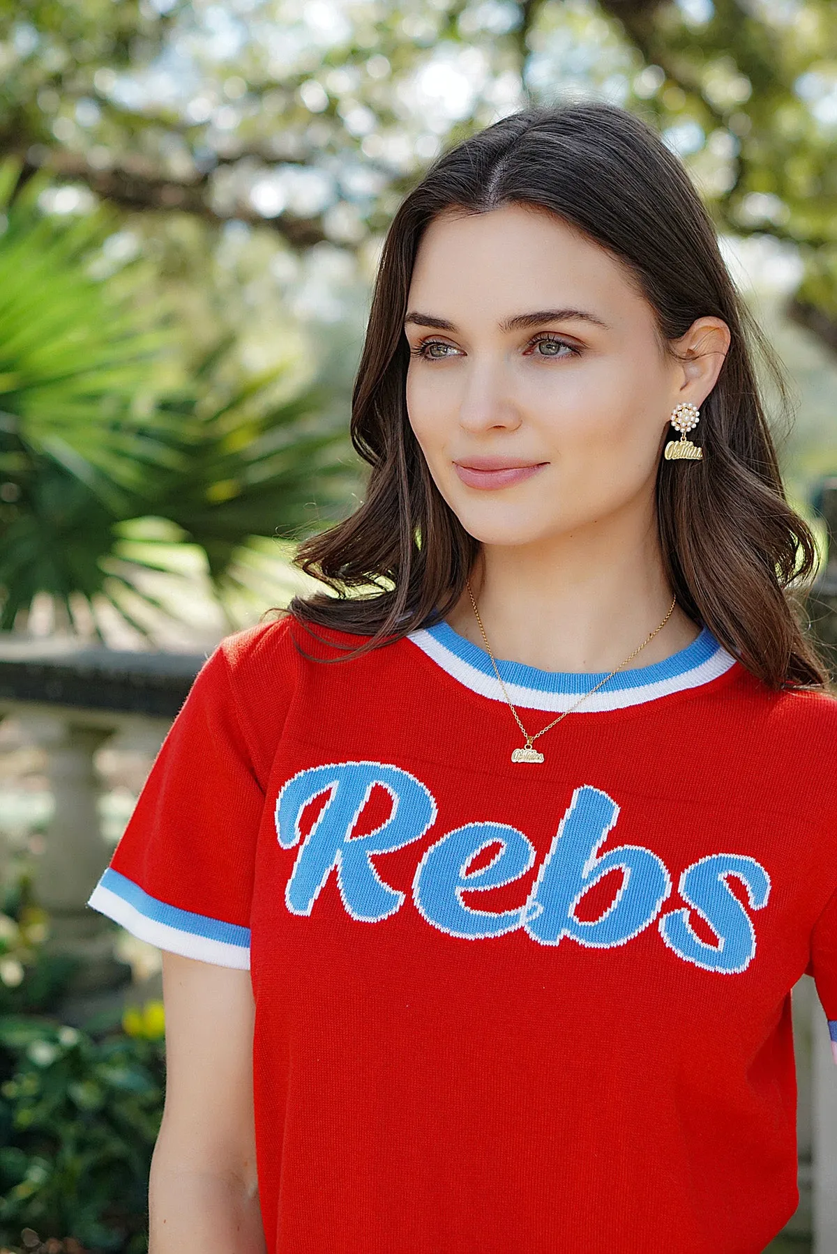 Ole Miss Rebels 24K Gold Plated Pendant Necklace sold by Canvas Style product image thumbnail 2