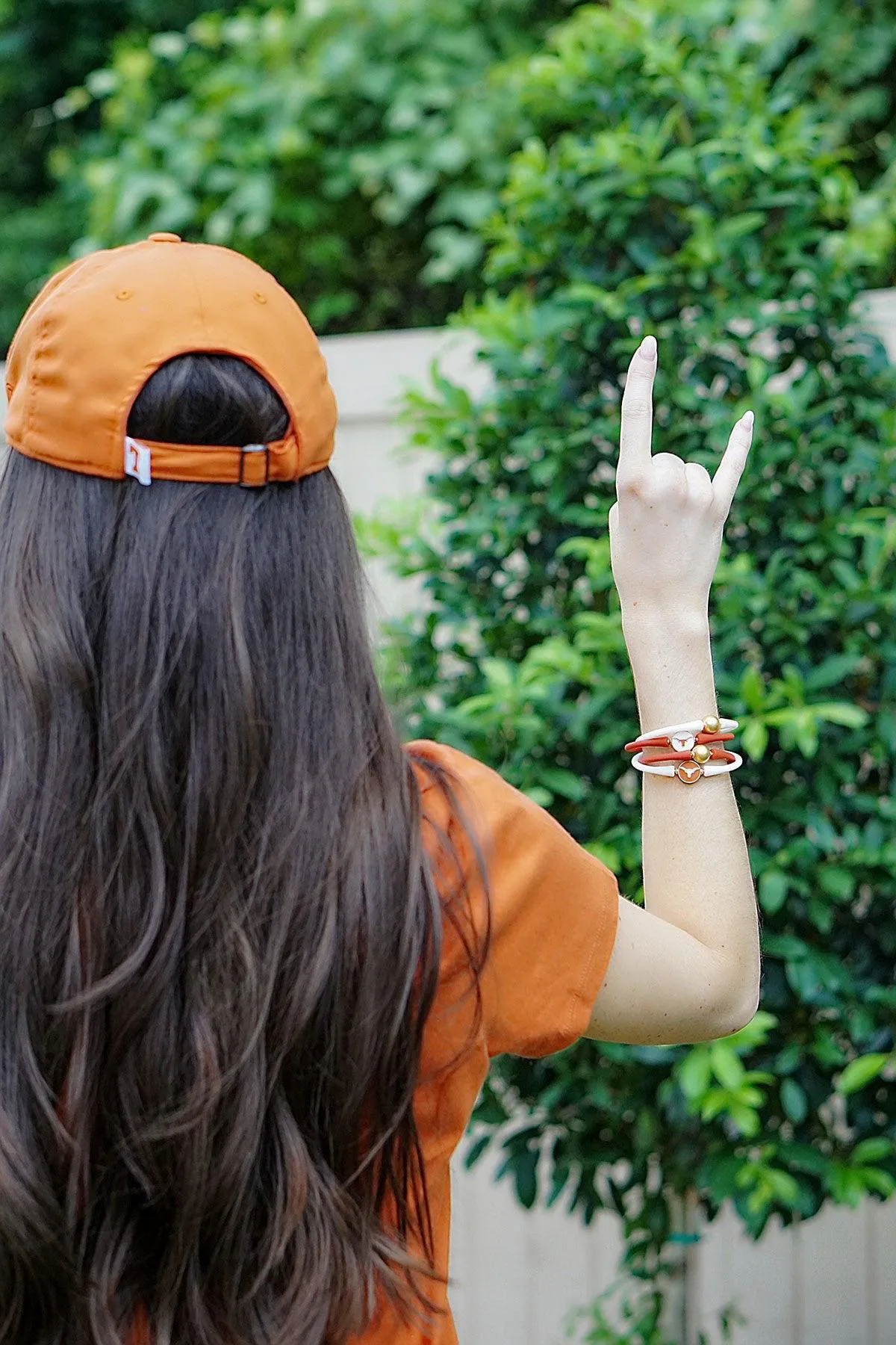 Texas Longhorns Enamel Silicone Bali Bracelet sold by Canvas Style product image thumbnail 3