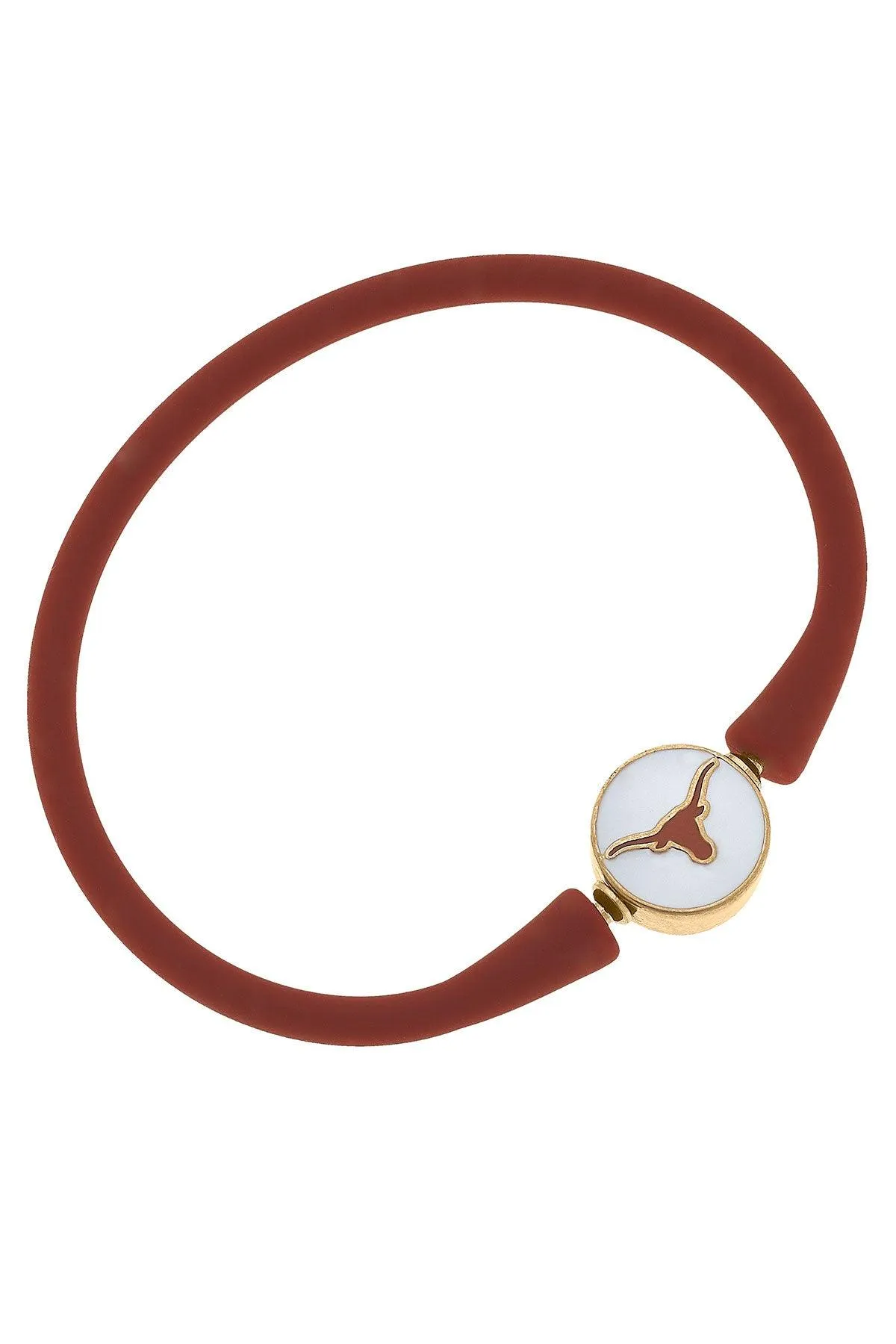 Texas Longhorns Enamel Silicone Bali Bracelet sold by Canvas Style