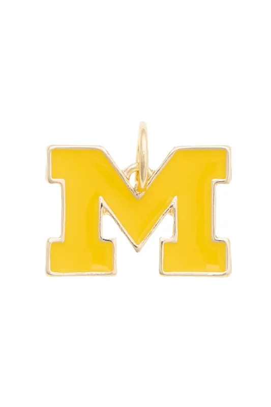 Michigan Wolverines Enamel Logo Charm made by Canvas Style