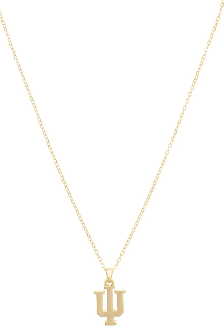 Indiana Hoosiers 24K Gold Plated Pendant Necklace sold by Canvas Style