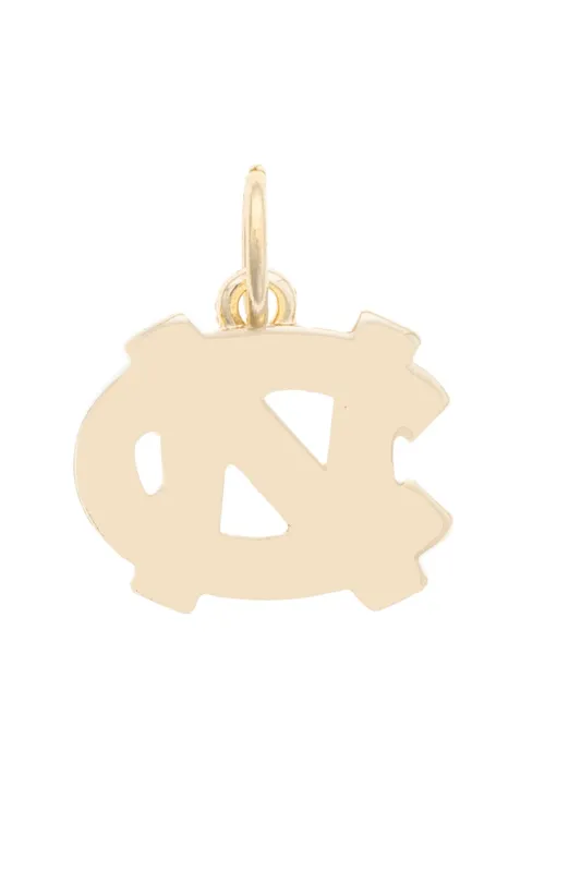 North Carolina Tar Heels Shiny Gold Logo Charm made by Canvas Style