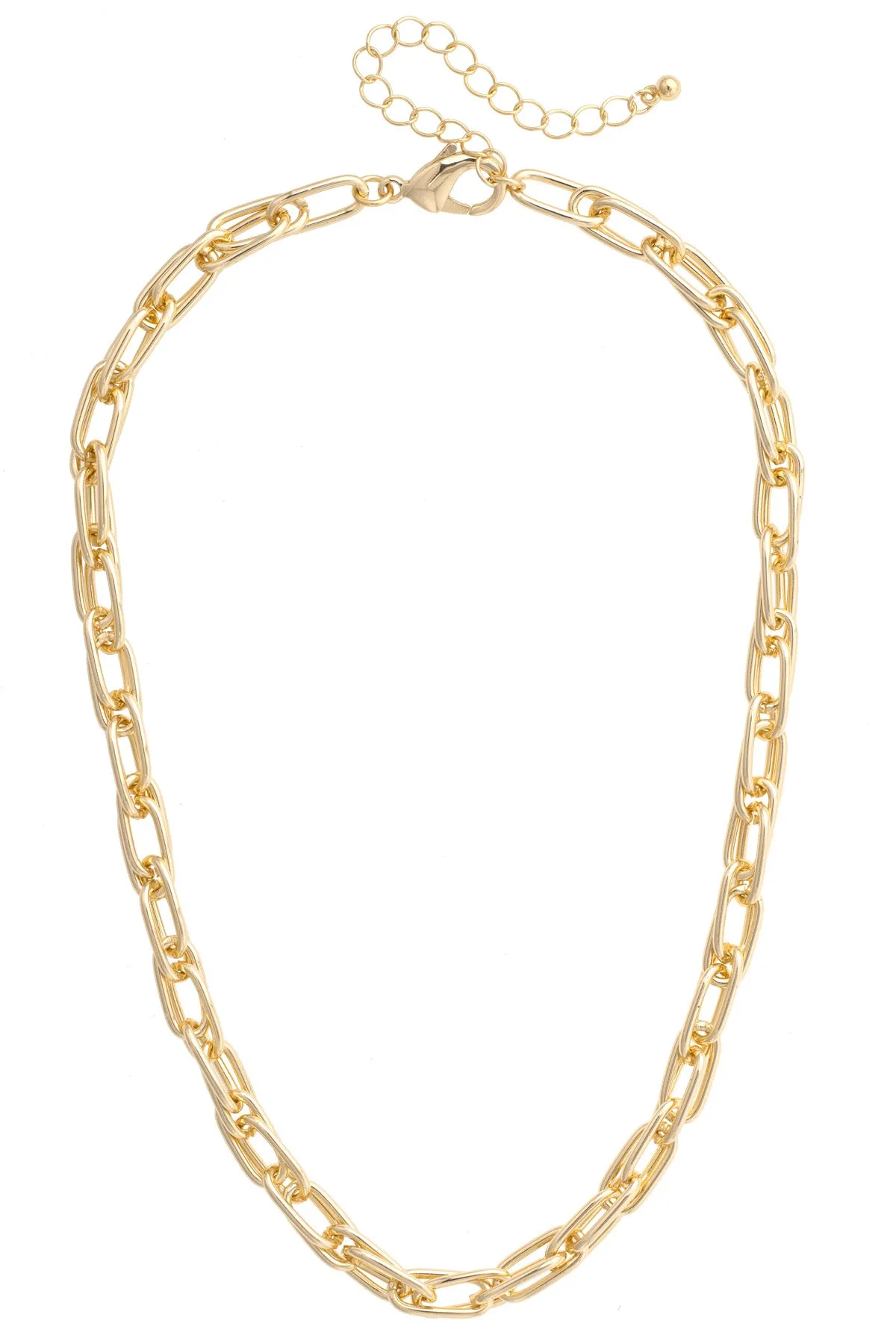 Ashley Link Necklace in Shiny Gold sold by Canvas Style