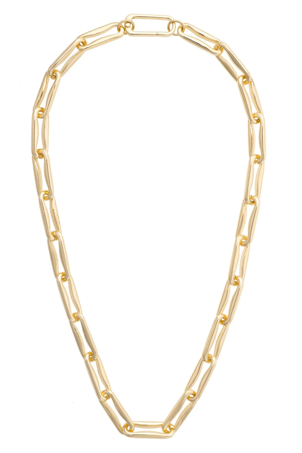 Connor Chunky Link Necklace in Shiny Gold sold by Canvas Style