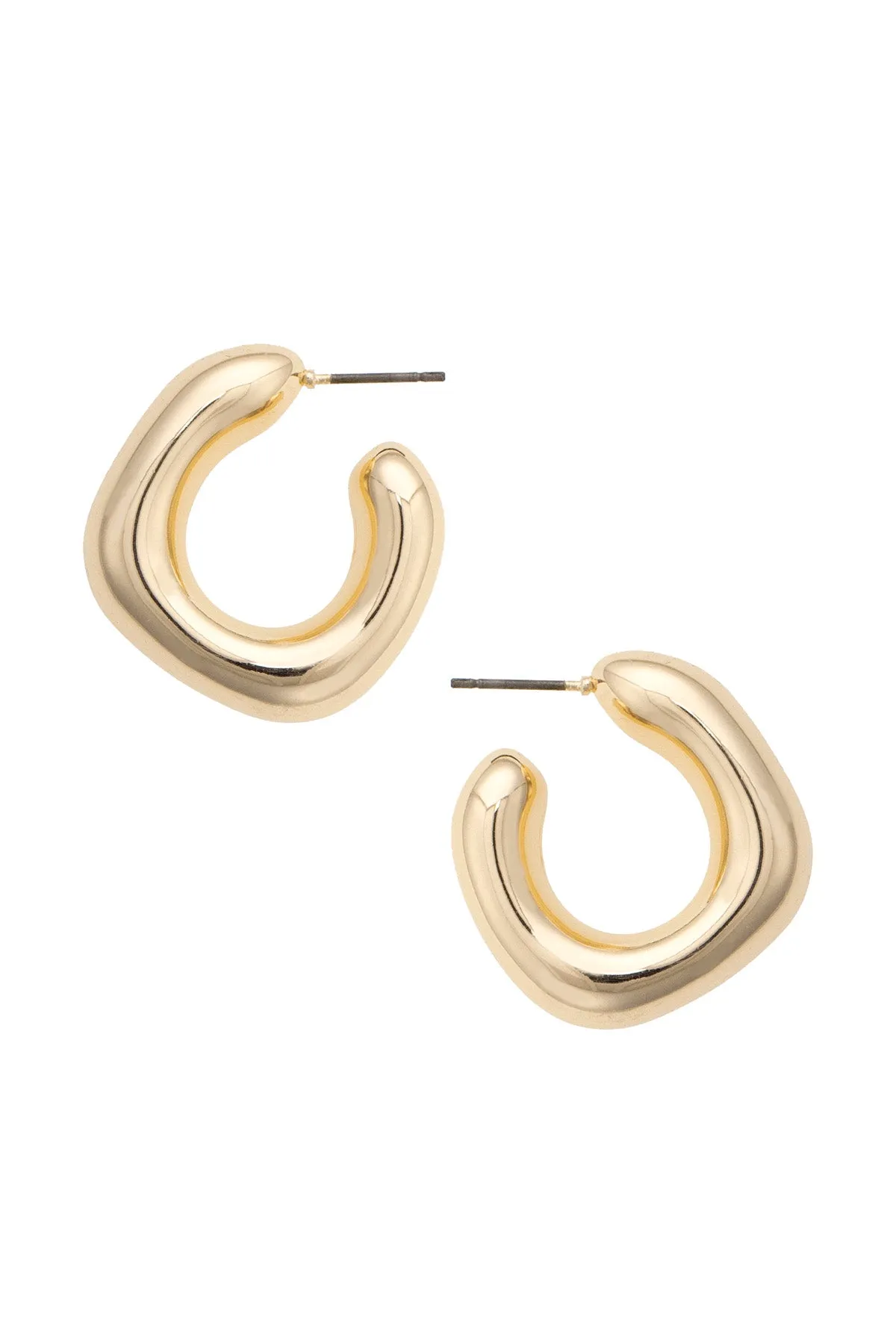 Alice Hoop Earrings in Shiny Gold sold by Canvas Style