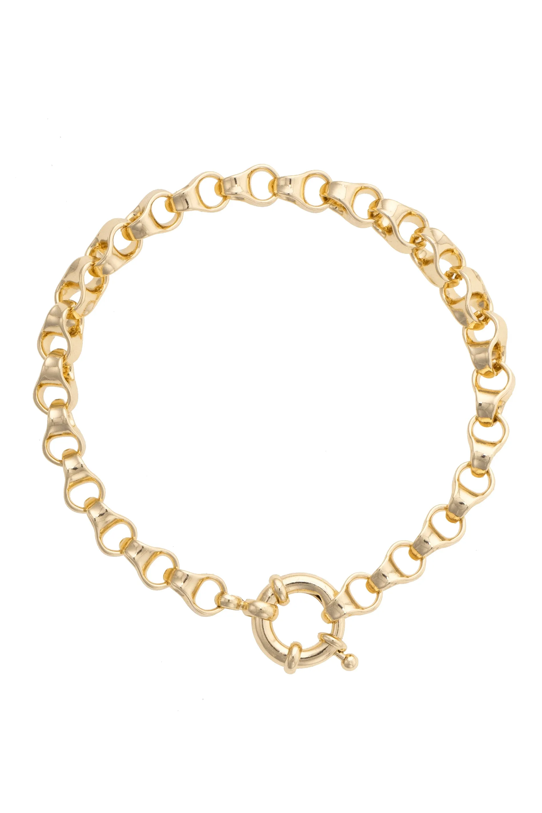 Maggie Link Bracelet in Shiny Gold sold by Canvas Style