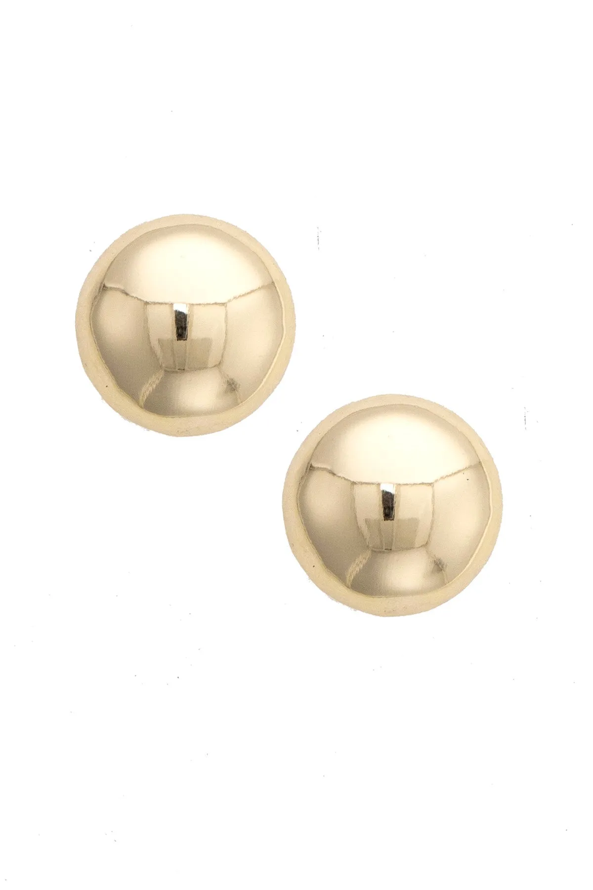 Tucker Stud Earrings in Shiny Gold sold by Canvas Style