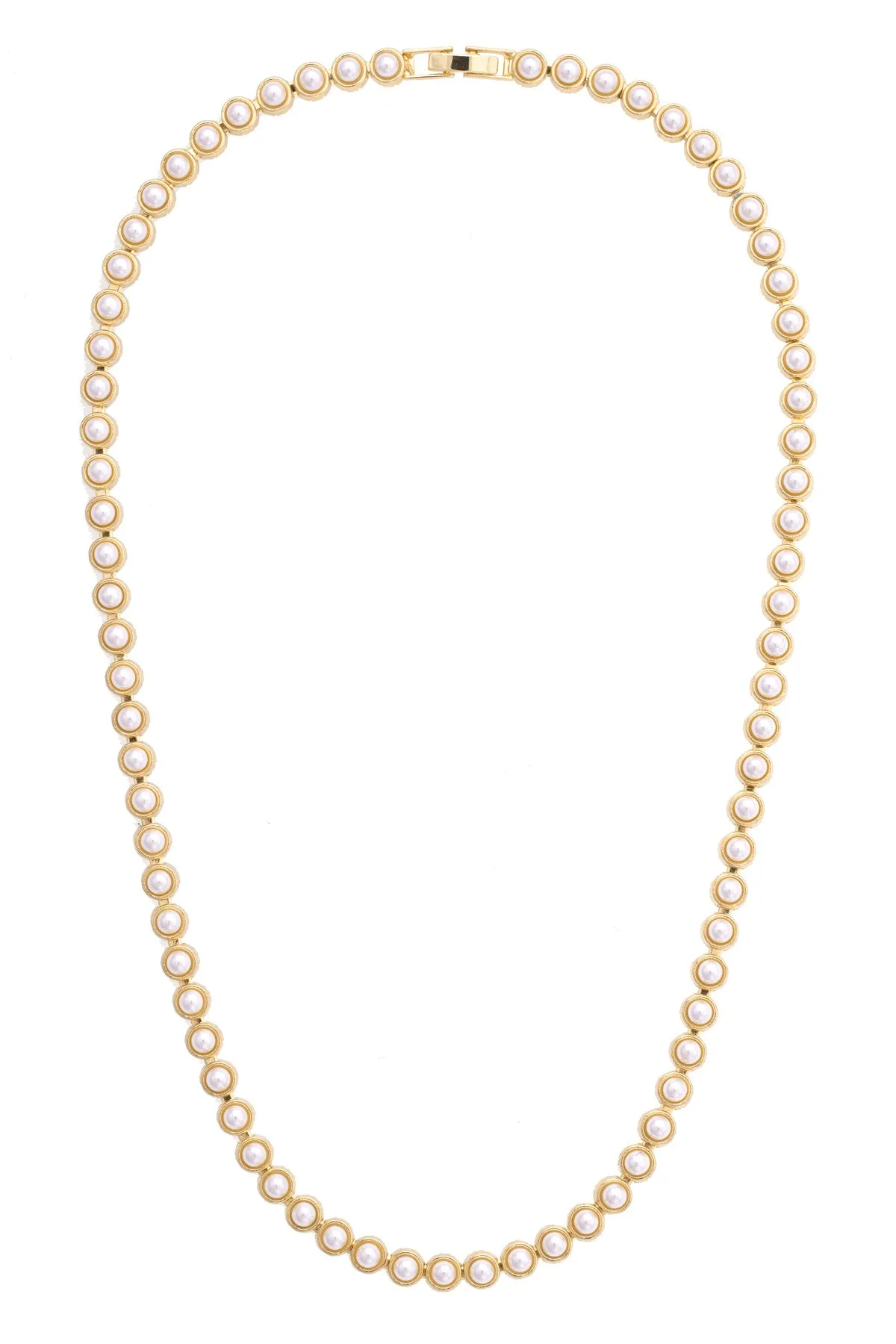 Ivy Pearl Linked Necklace in Ivory sold by Canvas Style