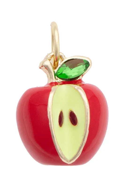Gala 3-D Apple Charm in Red made by Canvas Style