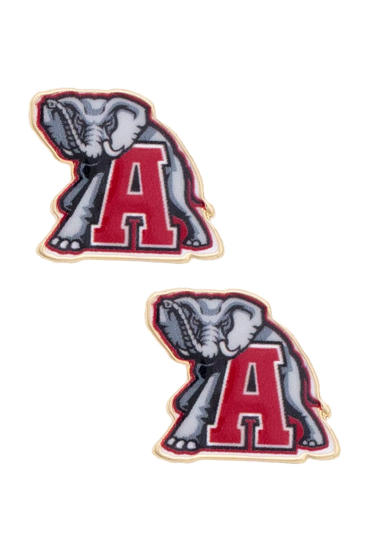 Alabama Crimson Tide Enamel Icon Stud Earrings sold by Canvas Style