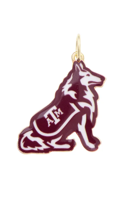 Texas A&M Aggies Enamel Mascot Charm made by Canvas Style