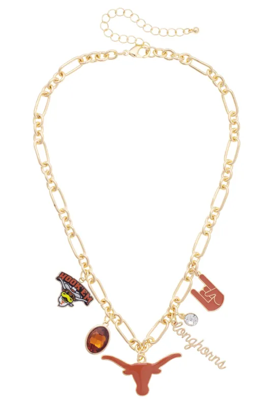 Texas Longhorns Gameday Charm Necklace made by Canvas Style
