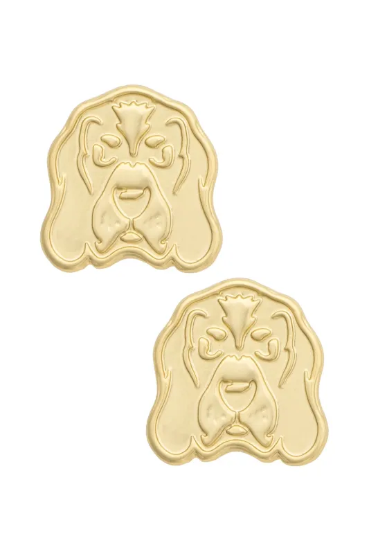 Tennessee Vols 24K Stamped Logo Stud Earrings made by Canvas Style