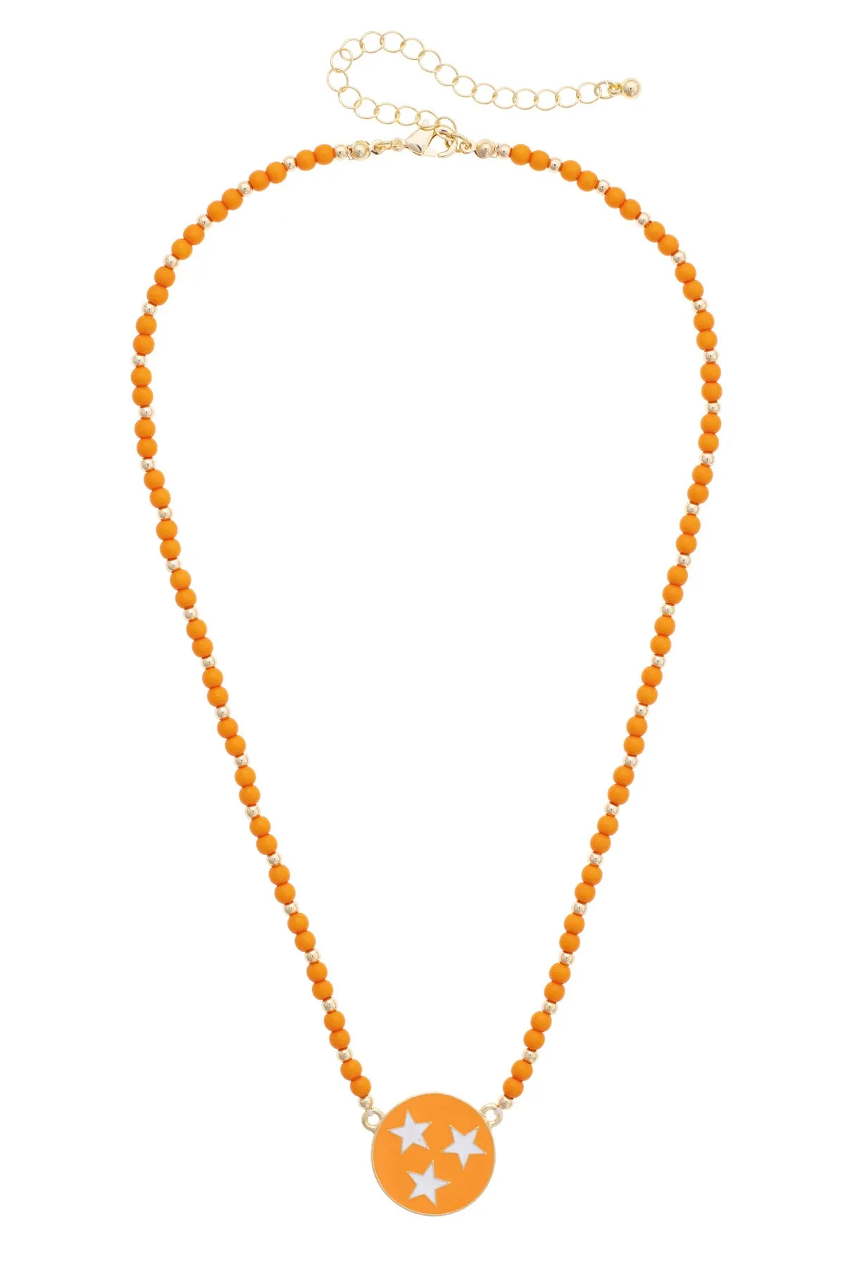Tennessee Vols Beaded Spirit Necklace sold by Canvas Style