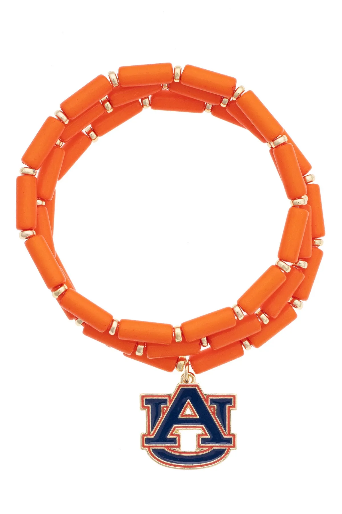 Auburn Tigers Logo Beaded Bracelet Set of 3 sold by Canvas Style