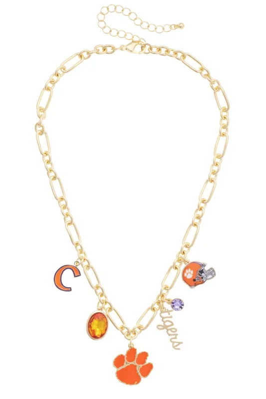 Clemson Tigers Gameday Charm Necklace made by Canvas Style