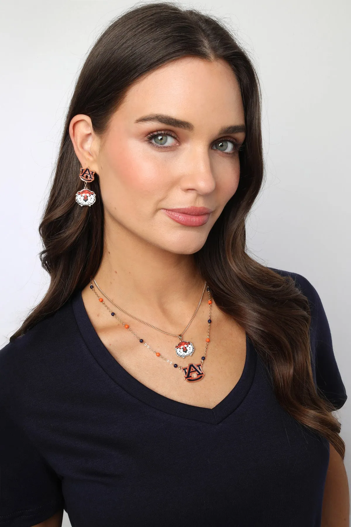 Auburn Tigers Enamel Icon Necklace sold by Canvas Style product image thumbnail 2