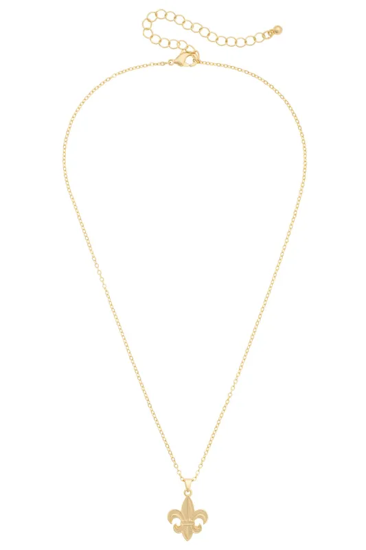 Louisiana Ragin' Cajuns 24K Gold Plated Pendant Necklace made by Canvas Style