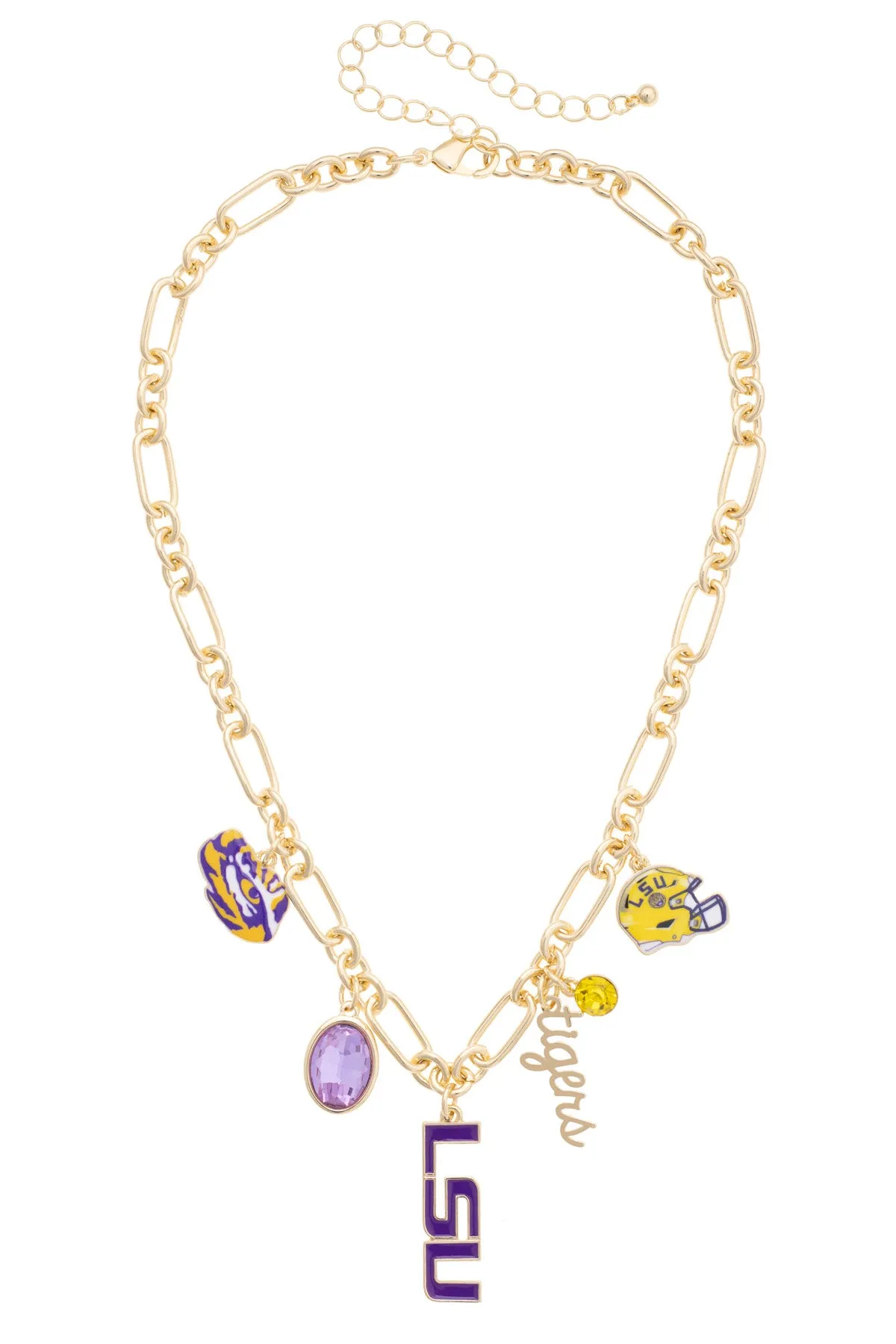 LSU Tigers Gameday Charm Necklace sold by Canvas Style