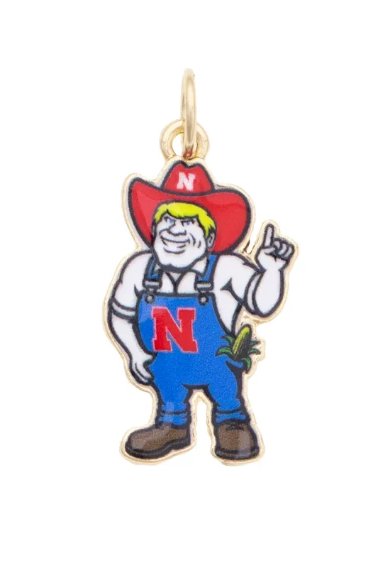 Nebraska Huskers Enamel Mascot Charm made by Canvas Style