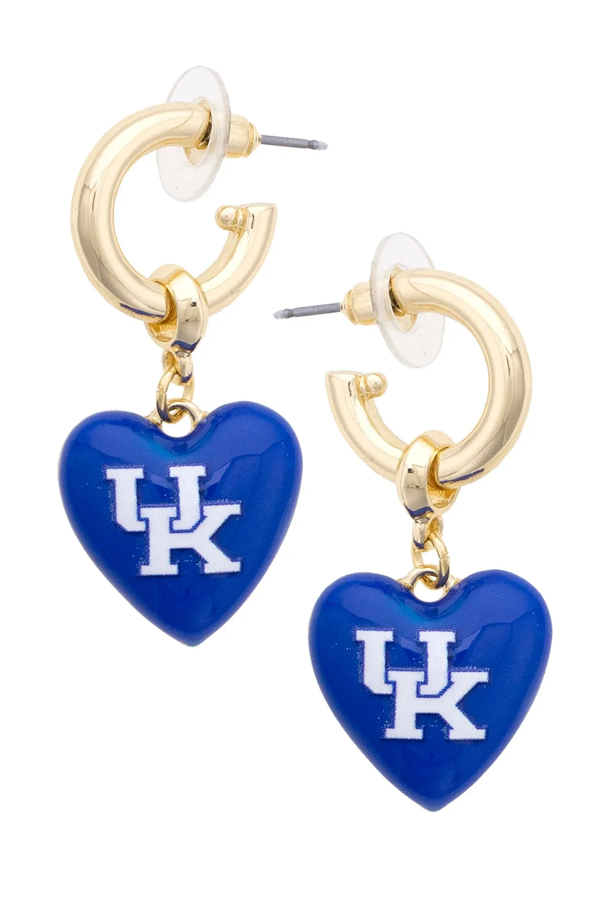 Kentucky Wildcats Heart Drop Earrings sold by Canvas Style