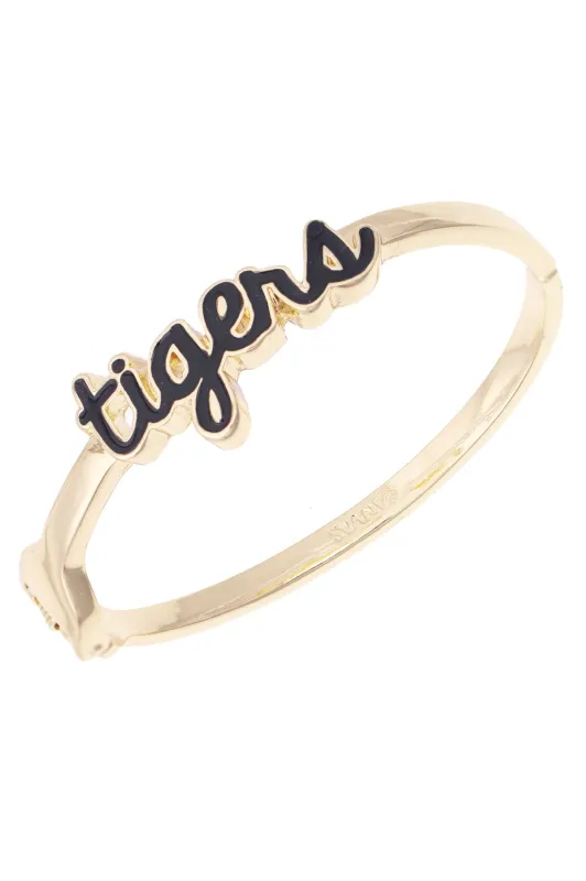 Missouri Tigers Cursive Enamel Hinge Bangle made by Canvas Style