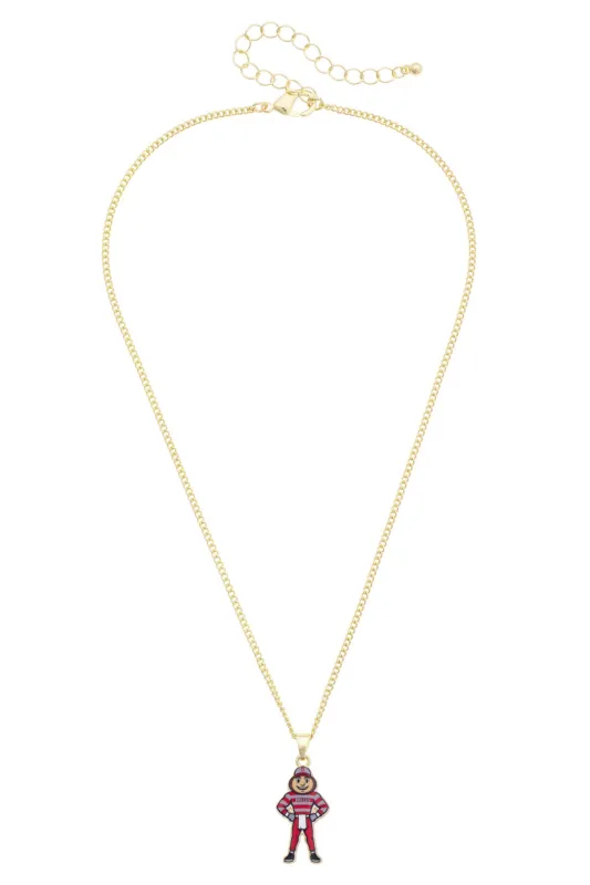 Ohio State Buckeyes Enamel Icon Necklace made by Canvas Style