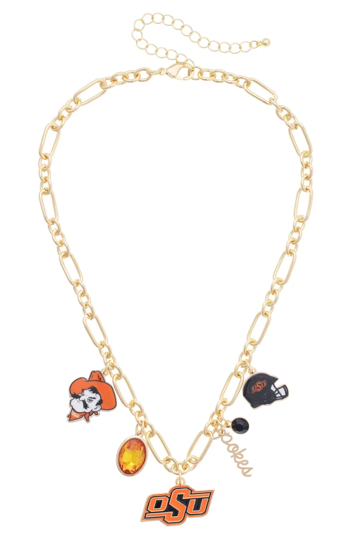 Oklahoma State Cowboys Gameday Charm Necklace sold by Canvas Style