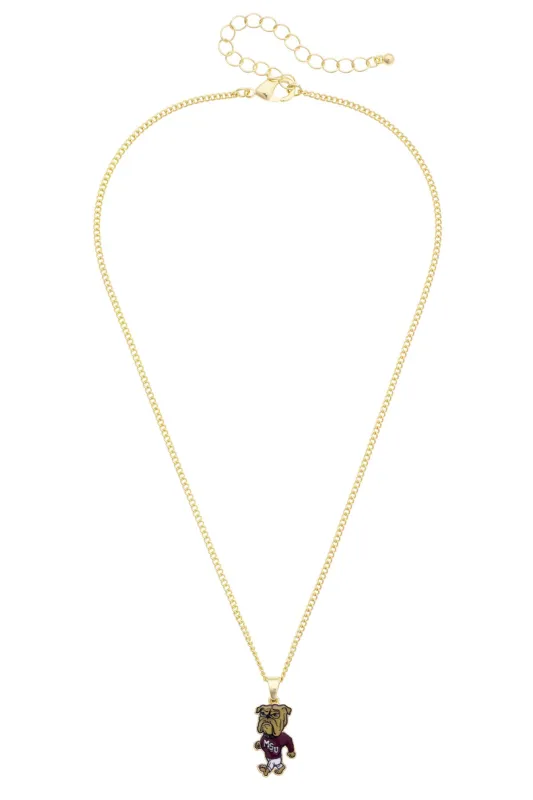 Mississippi State Bulldogs Enamel Icon Necklace made by Canvas Style