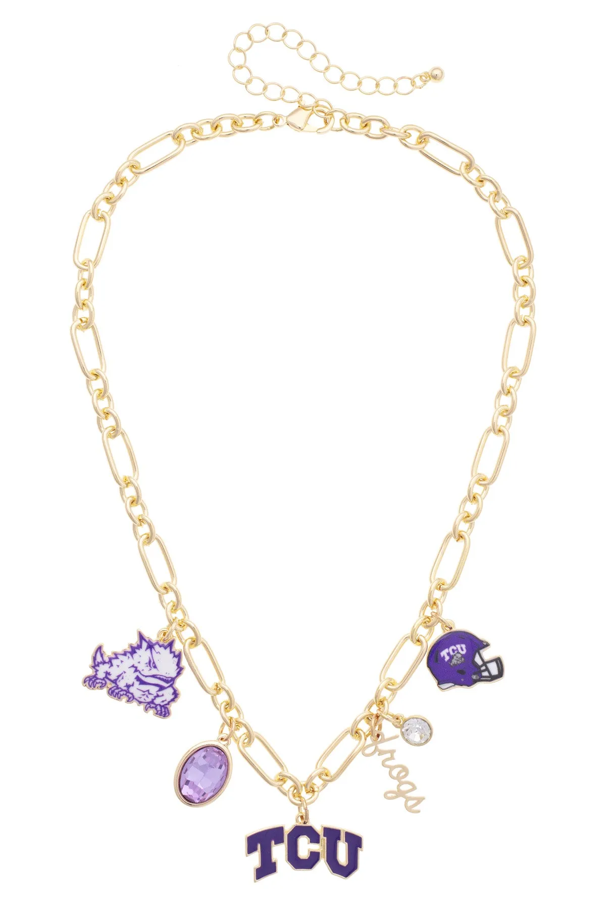 TCU Horned Frogs Gameday Charm Necklace sold by Canvas Style