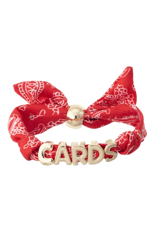 Louisville Cardinals Bandana Slider Bracelet made by Canvas Style