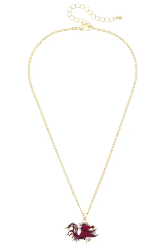 South Carolina Gamecocks Enamel Icon Necklace made by Canvas Style