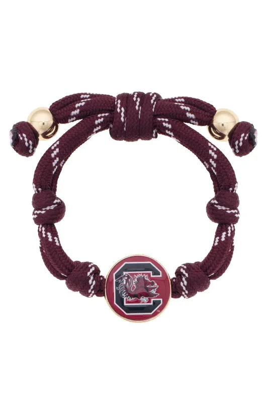 South Carolina Gamecocks Logo Paracord Bracelet made by Canvas Style