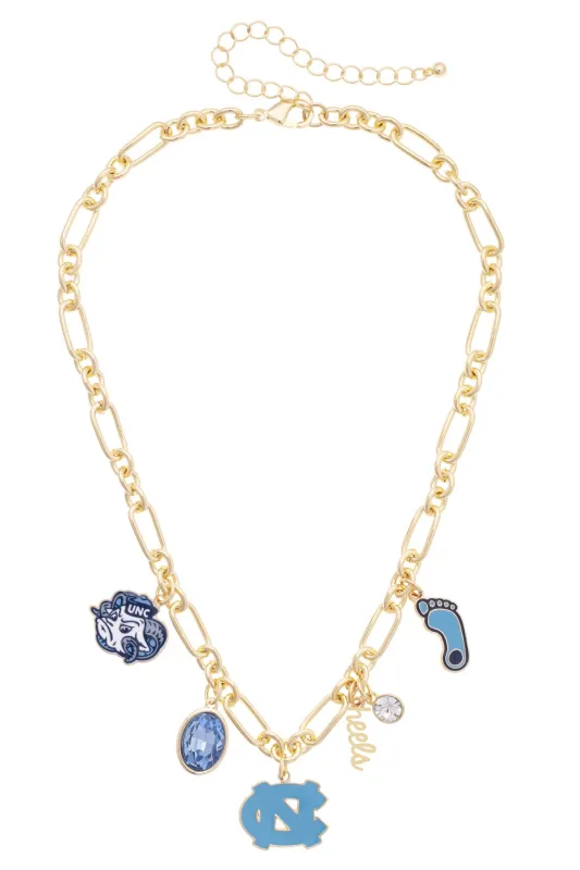 North Carolina Tar Heels Gameday Charm Necklace made by Canvas Style