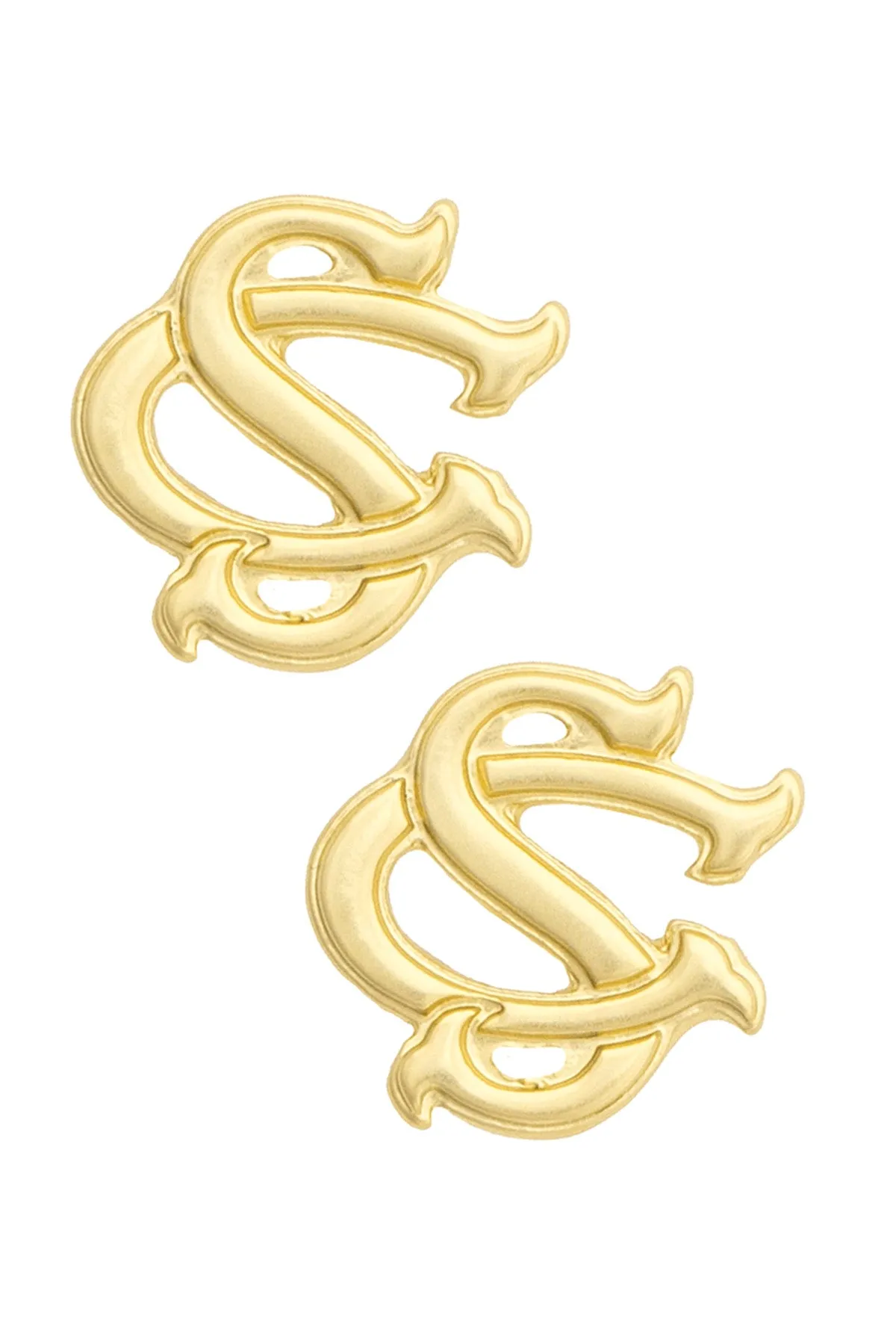 South Carolina Gamecocks 24K Stamped Logo Stud Earrings sold by Canvas Style