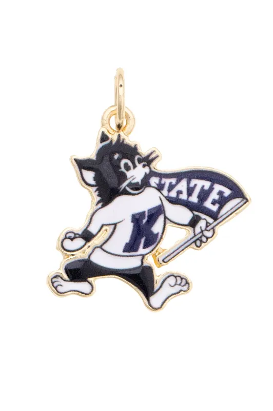 Kansas State Wildcats Enamel Mascot Charm made by Canvas Style