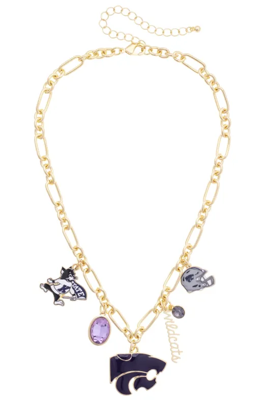 Kansas State Wildcats Gameday Charm Necklace made by Canvas Style
