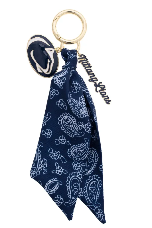Penn State Nittany Lions Logo Bandana Bag Charm made by Canvas Style