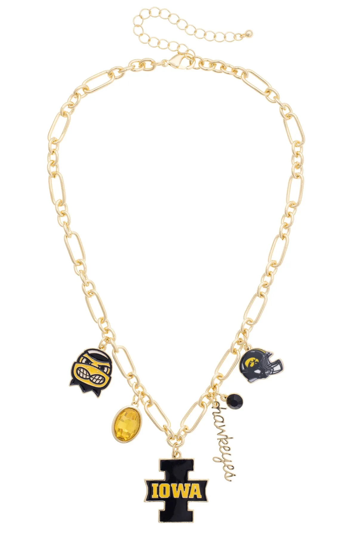 Iowa Hawkeyes Gameday Charm Necklace sold by Canvas Style