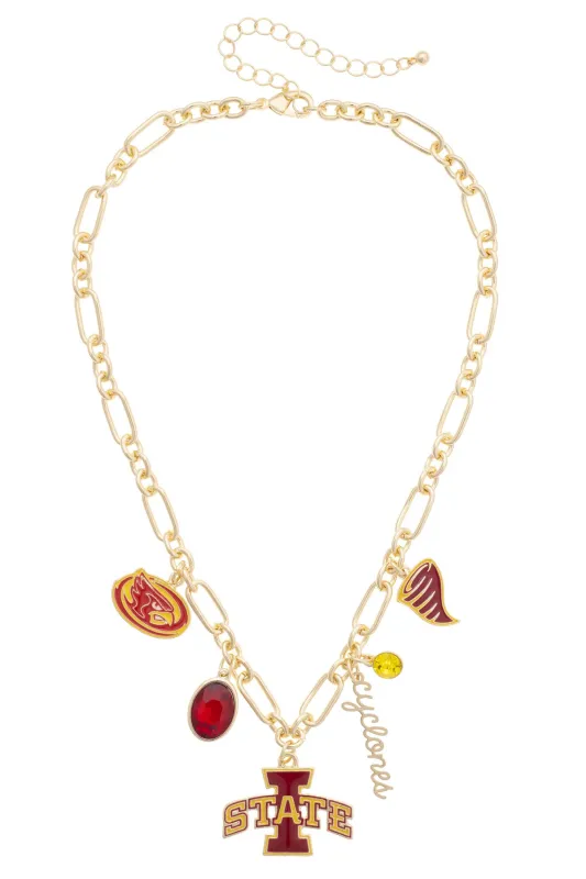 Iowa State Cyclones Gameday Charm Necklace made by Canvas Style