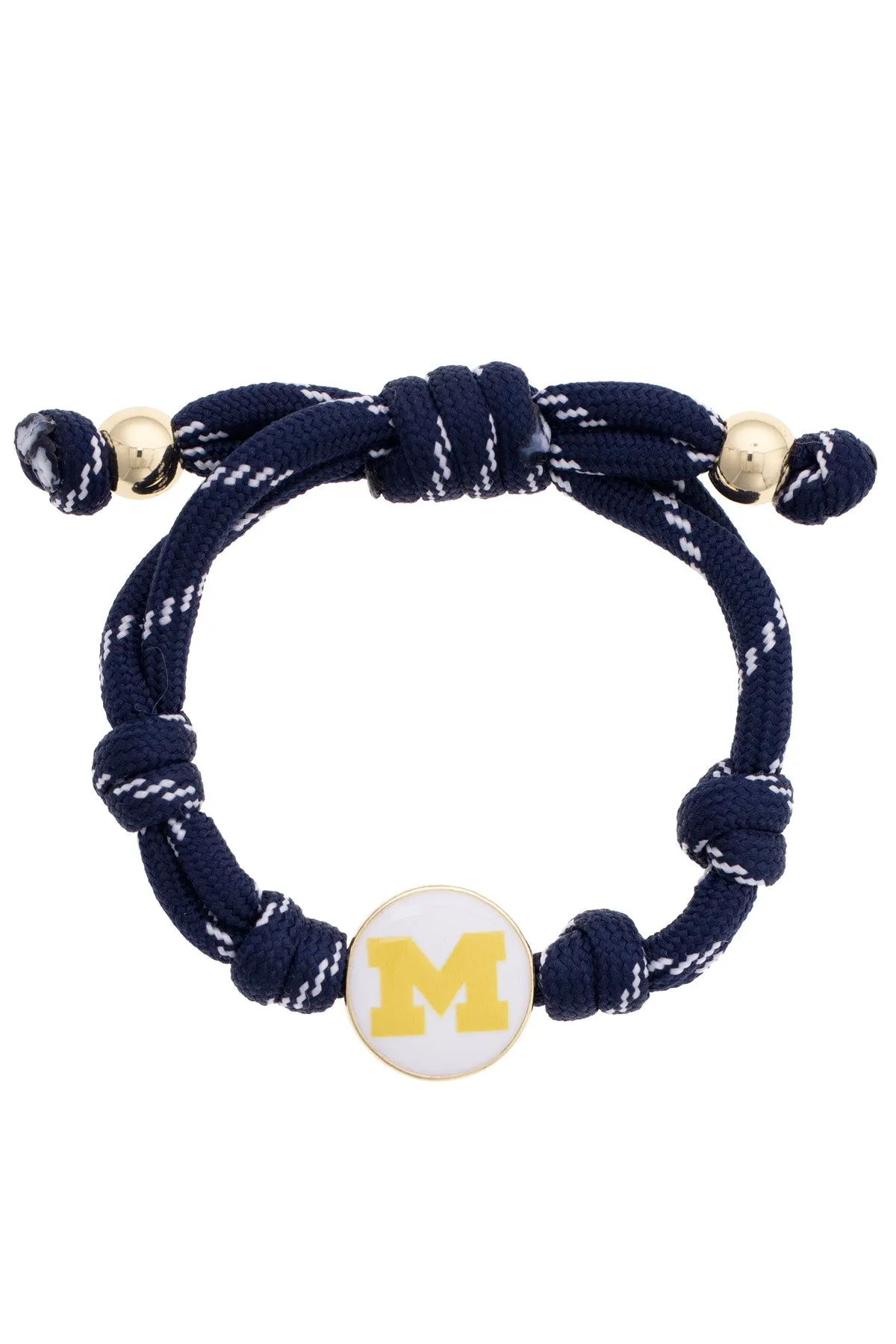 Michigan Wolverines Logo Paracord Bracelet sold by Canvas Style