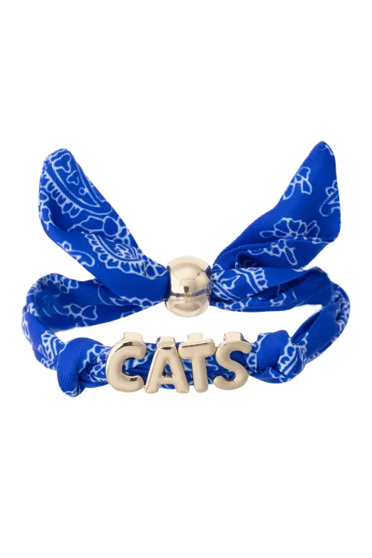 Kentucky Wildcats Game Day Bandana Slider Bracelet made by Canvas Style