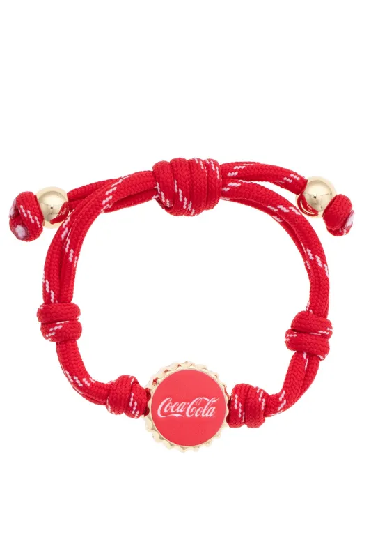Coca Cola Bottlecap Paracord Bracelet made by Canvas Style