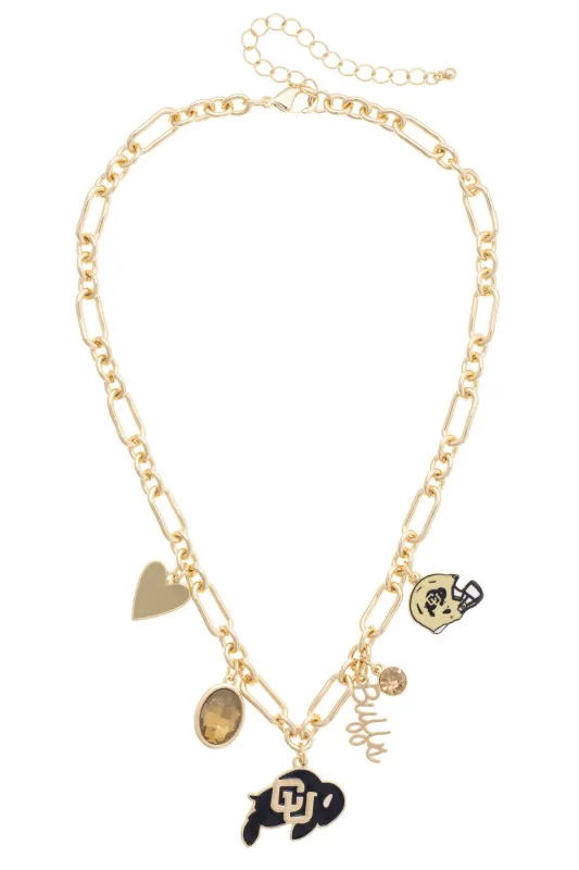 Colorado Buffaloes Gameday Charm Necklace made by Canvas Style