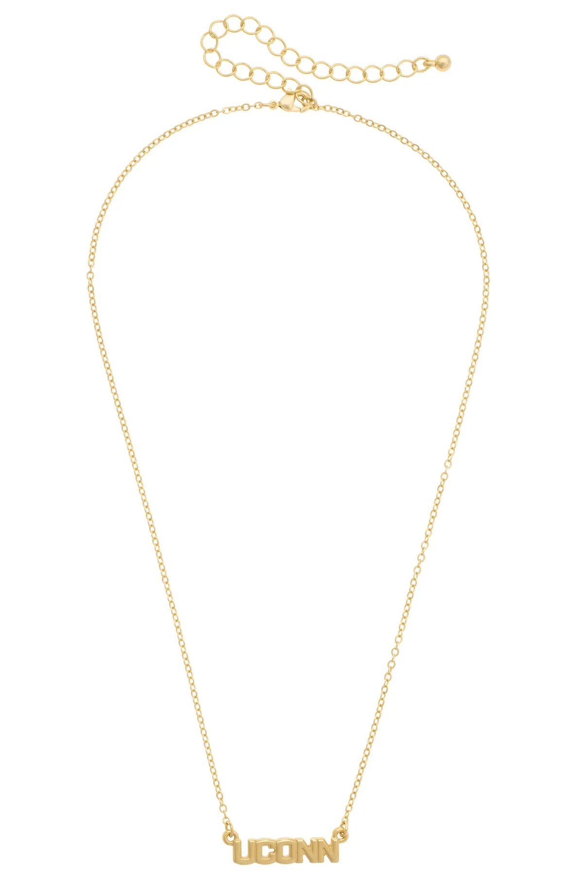 UConn Huskies 24k Gold Plated Pendant Necklace sold by Canvas Style