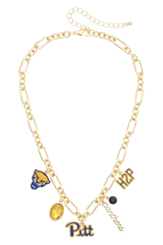 Pittsburgh Panthers Gameday Charm Necklace made by Canvas Style