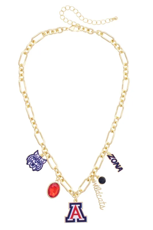 Arizona Wildcats Gameday Charm Necklace made by Canvas Style