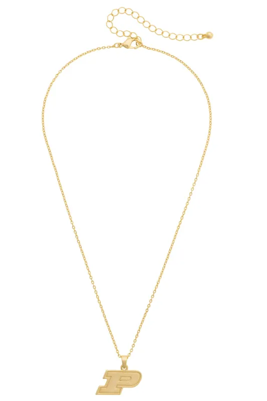 Purdue Boilermakers 24k Gold Plated Pendant Necklace made by Canvas Style