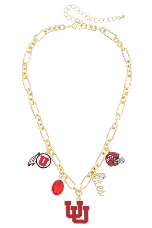Utah Utes Gameday Charm Necklace made by Canvas Style