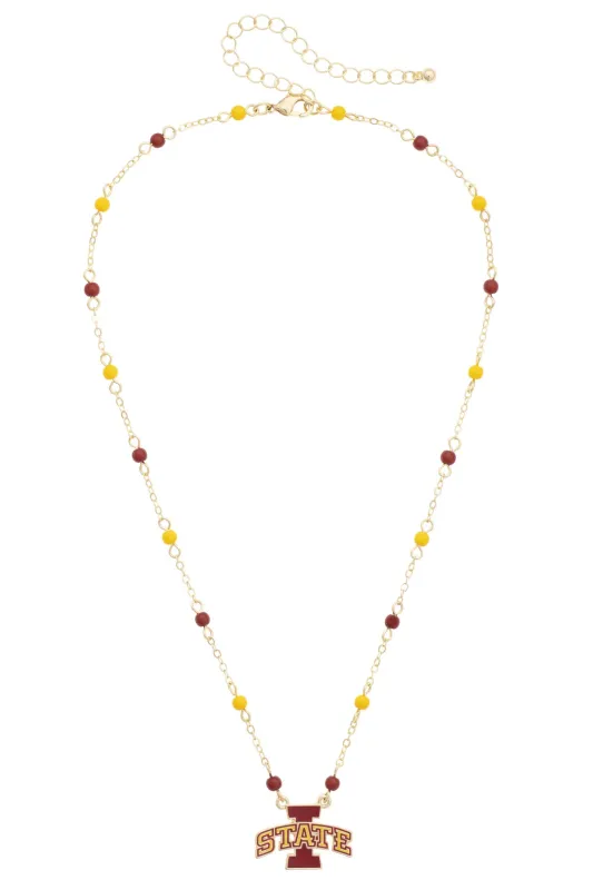 Iowa State Cyclones Logo Layering Necklace made by Canvas Style